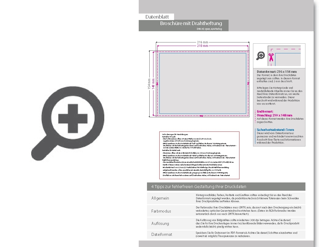 Product Bild brosch__re_mit_drahtheftung__endformat_din_a5_quer__124-seitig