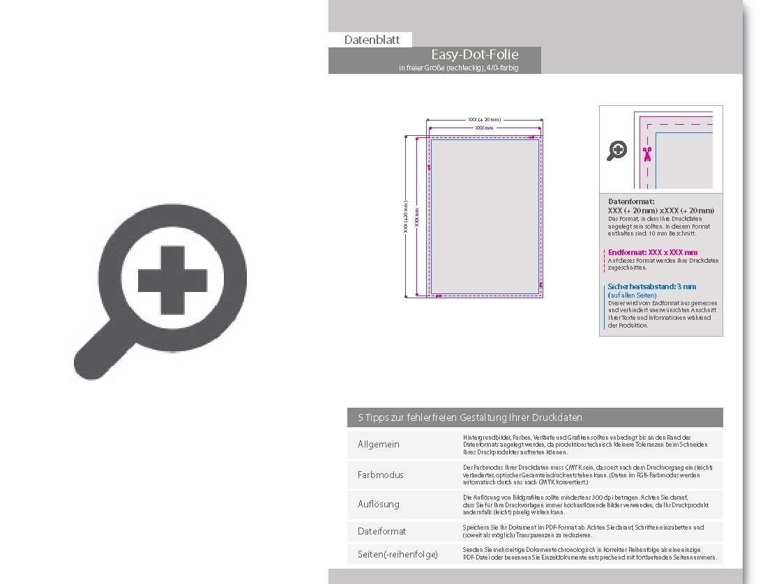 Product Bild easy_dot_folie_weiss_einseitig_4_0-farbig_bedruckt_mit_freier_gr____e_(rechteckig)