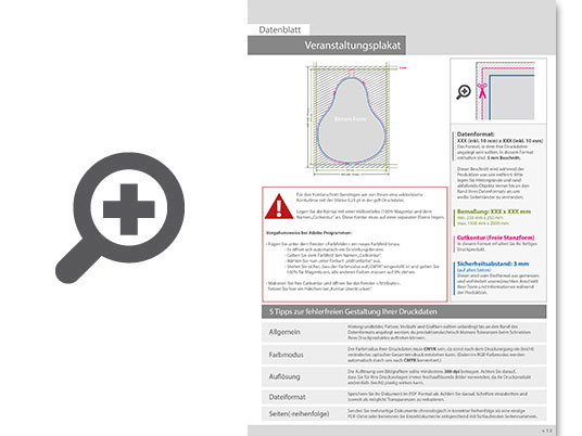 Product Bild veranstaltungsplakat_auf_hohlkammerplatte_in_birne-form_konturgefr__st___einseitig_4_0-farbig_bedruckt
