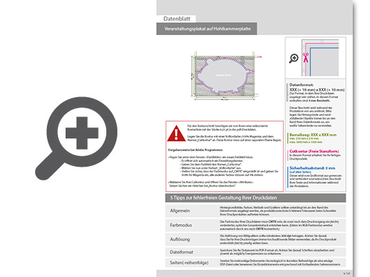 Product Bild veranstaltungsplakat_auf_hohlkammerplatte_in_schwein-form_konturgefr__st___einseitig_4_0-farbig_bedruckt
