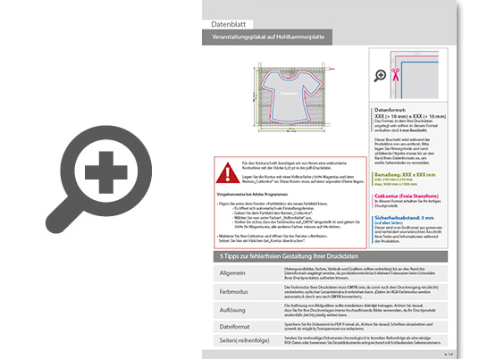 Product Bild veranstaltungsplakat_auf_hohlkammerplatte_in_shirt-form_konturgefr__st___einseitig_4_0-farbig_bedruckt